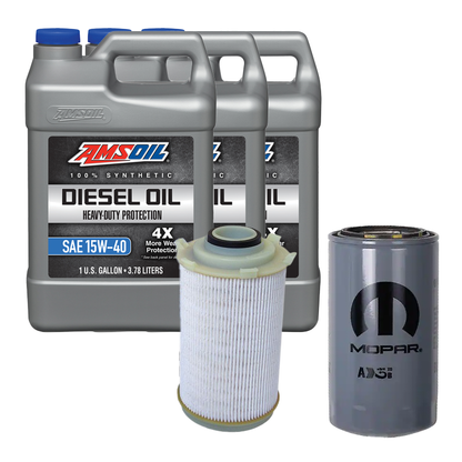 Oil Change Combo w/ Mopar(MO285) 5.9L/6.7L Cummins Oil Filter For 1989-2024 Dodge RAM