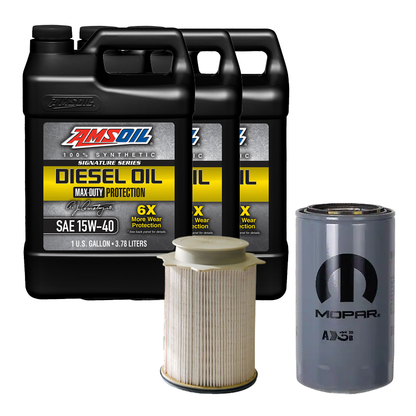 Oil Change Combo w/ Mopar(MO285) 5.9L/6.7L Cummins Oil Filter For 1989-2024 Dodge RAM