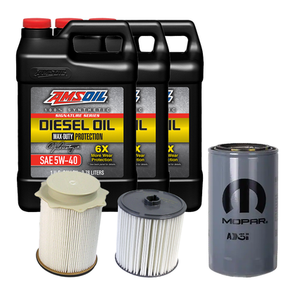 Oil Change Combo w/ Mopar(MO285) 5.9L/6.7L Cummins Oil Filter For 1989-2024 Dodge RAM