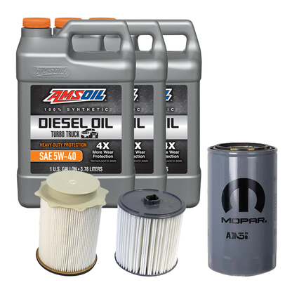 Oil Change Combo w/ Mopar(MO285) 5.9L/6.7L Cummins Oil Filter For 1989-2024 Dodge RAM