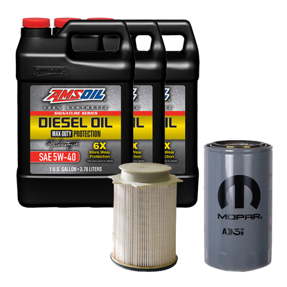 Oil Change Combo w/ Mopar(MO285) 5.9L/6.7L Cummins Oil Filter For 1989-2024 Dodge RAM