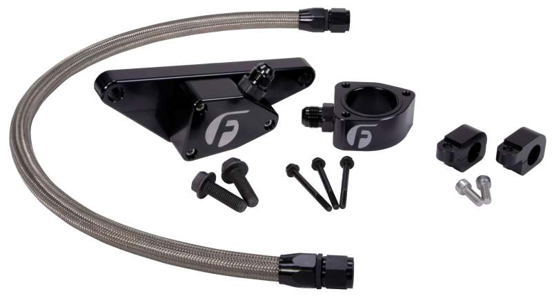 Fleece Performance Cummins Coolant Bypass Kit 03-07 Manual Transmission w/ Stainless Steel Braided Line