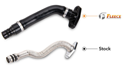 Fleece Turbo Drain Tube Kit for 6.7L Cummins VGT Turbochargers 07.5-18 6.7 Cummins