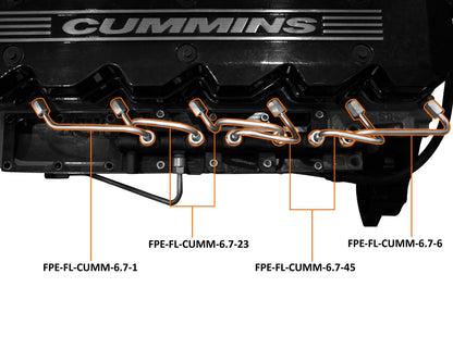 Fleece 6.7L Dodge Cummins Fuel Injection Line Set 07.5-18 6.7 Cummins