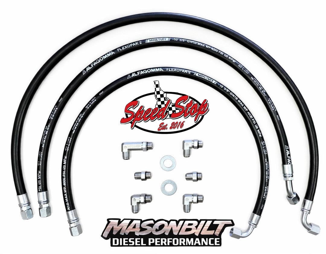 Speed Stop Auto Repair / Masonbilt Diesel Performance Duramax 5/8 Transmission Cooler Line Kit 01-16 GM