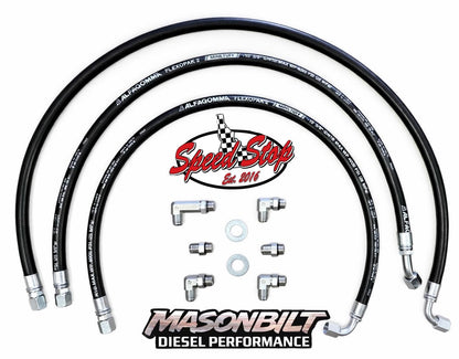 Speed Stop Auto Repair / Masonbilt Diesel Performance Duramax 5/8 Transmission Cooler Line Kit 01-16 GM