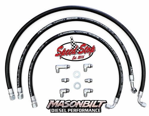 Speed Stop Auto Repair / Masonbilt Diesel Performance Duramax 5/8 Transmission Cooler Line Kit 01-16 GM