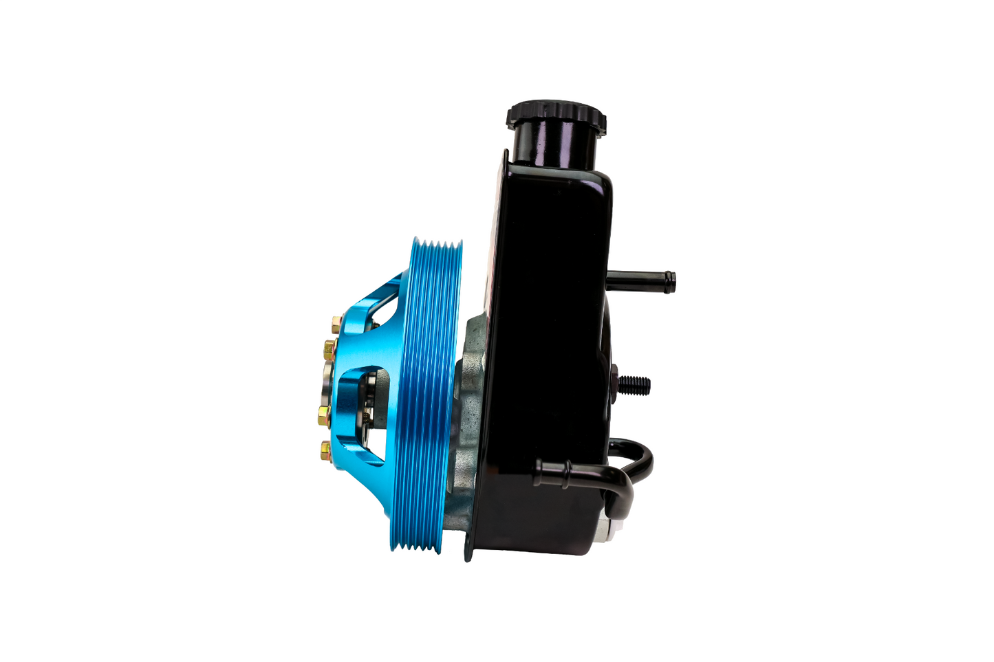 PSC High Performance Power Steering Pump & Pulley Kit (Teal Blue) SP1404PT