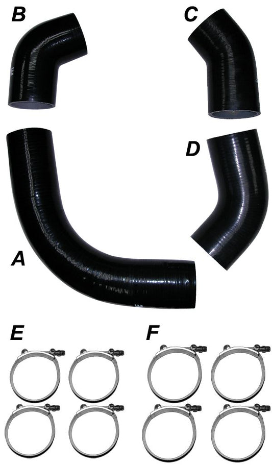 LB7 2001 Silicone Hose And Clamp Kit Black PPE Diesel 115910101