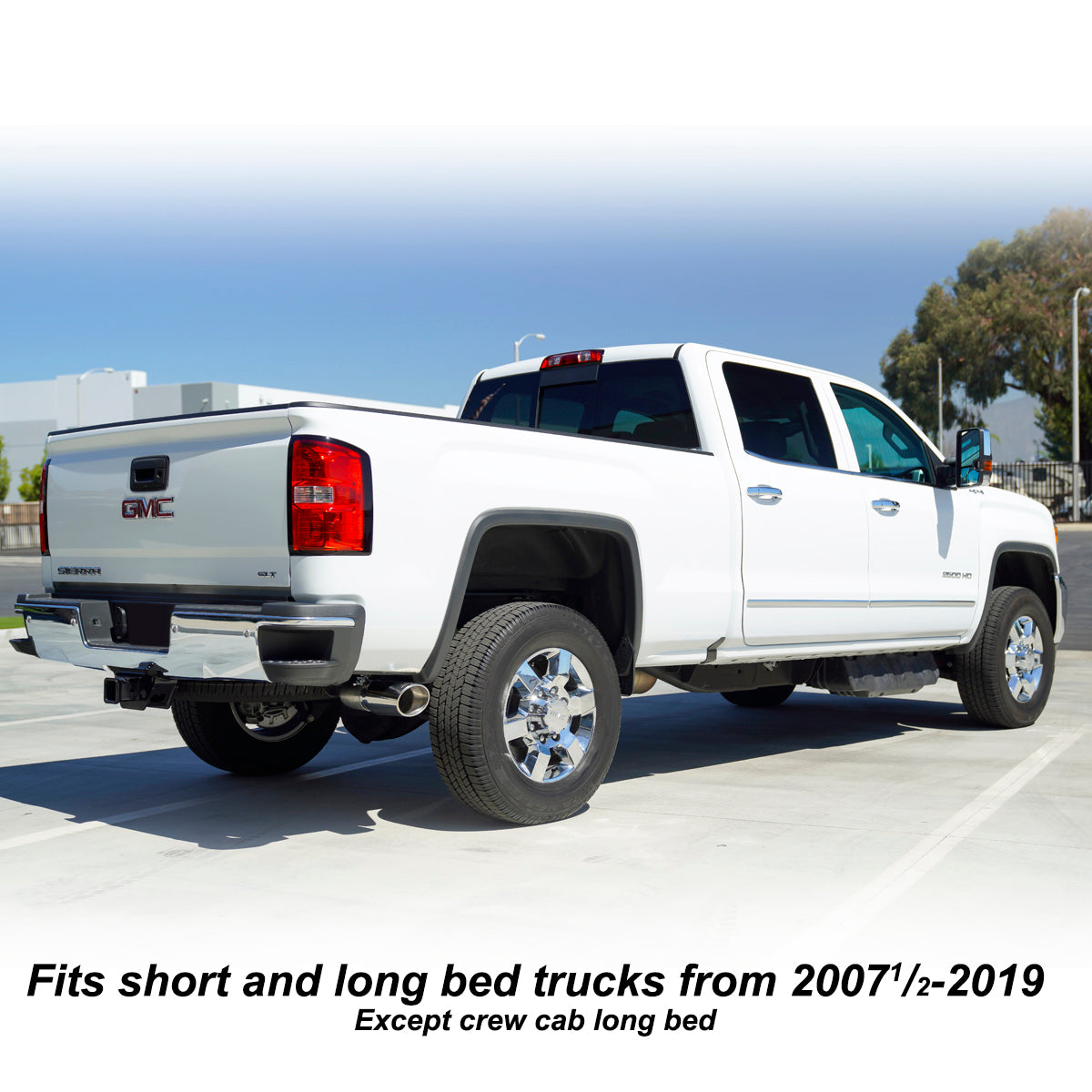 2007-2019 GM 6.6L Duramax 304 Stainless Steel Cat Back Performance Exhaust System with Polished Tip