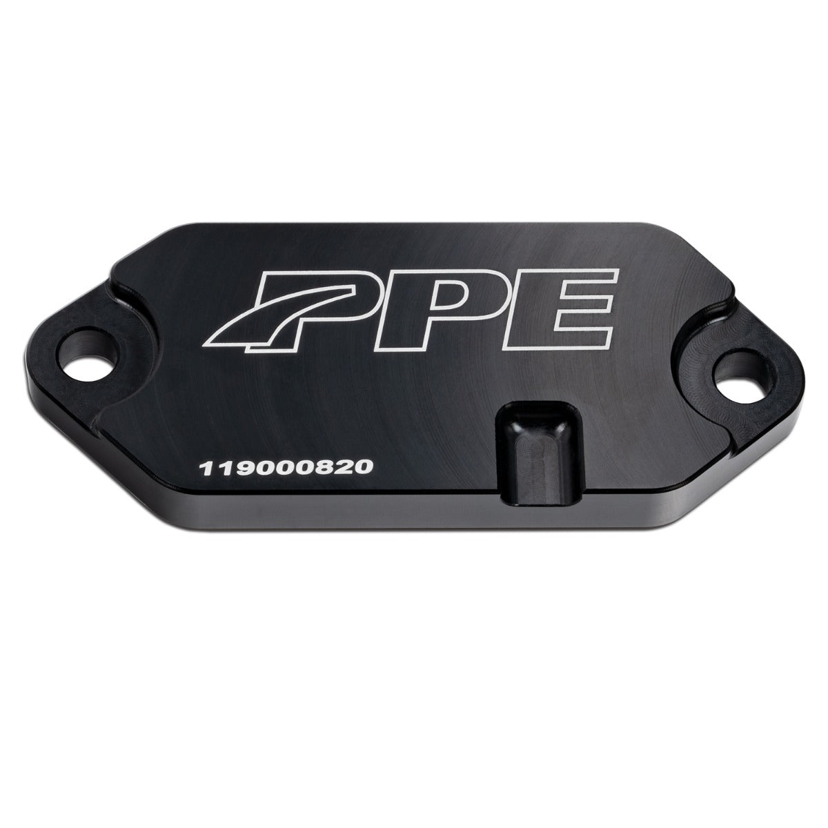 2001-2020 GM 6.6L Duramax Coolant Block-Off Plate - Billet Aluminum - Black