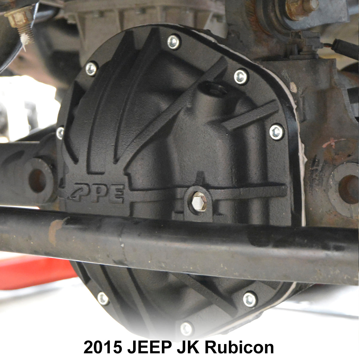 2007-2018 Jeep Wrangler Dana-44 Cast Nodular Iron Rear Differential Cover Black PPE Diesel