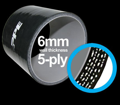 2.0 Inch 90 Deg 6MM 5-Ply Silicone Elbow PPE Diesel