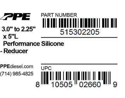 3.0 Inch To 2.25 Inch X 5 Inch L 6MM 5-Ply Reducer PPE Diesel