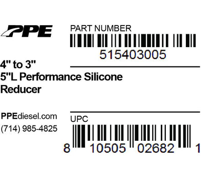 4.0 Inch To 3.0 Inch X 5 Inch L 6MM 5-Ply Reducer PPE Diesel