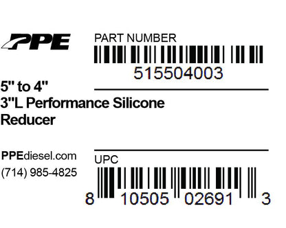 5.0 Inch To 4.0 Inch X 3.0 Inch L 6MM 5-Ply Reducer PPE Diesel