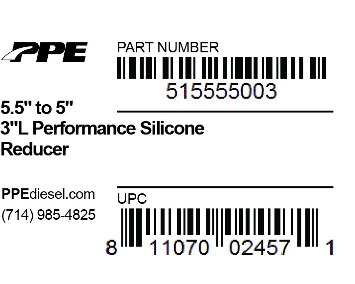 5.5 To 5.0 X 3.0 L 6MM 5-Ply Reducer PPE Diesel