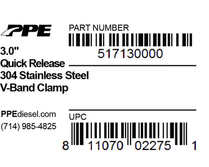 3.0 Inch V Band Clamp Quick Release PPE Diesel