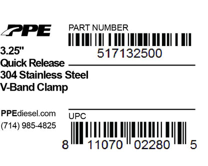 3.25 Inch V Band Clamp Quick Release PPE Diesel