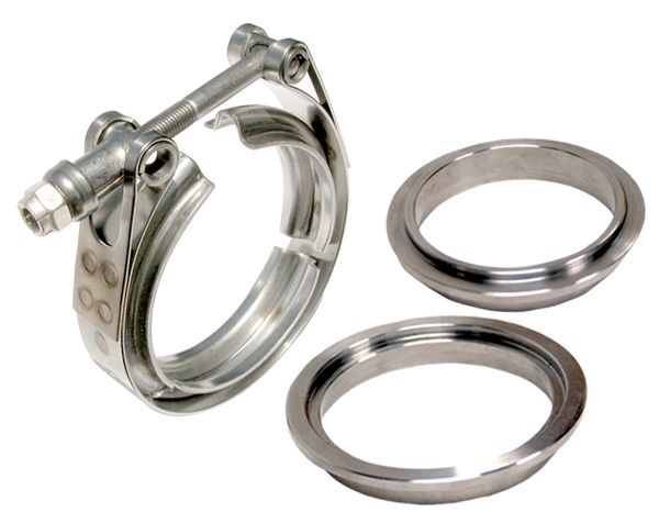 3.5 Inch V Band Clamp Stainless Steel 3 Piece Set 1C 1M 1F PPE Diesel
