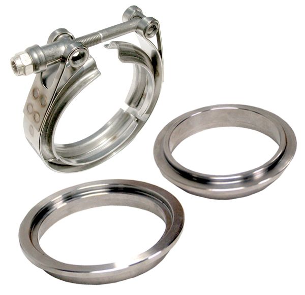 4 Inch V Band Clamp Stainless Steel 3 Piece Set 1C 1M 1F PPE Diesel
